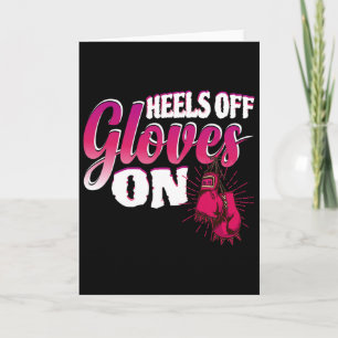 Carte Talons Hauts Gants Sur Cadeau Drôle De Boxe Pour K