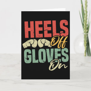 Carte Talons Hauts Gants Sur Entraînement de Kickboxing