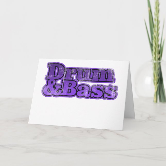 Carte Tambour et basse pourpre (Devant)