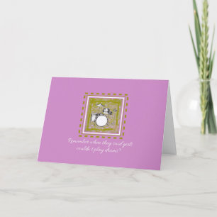 Carte Tambour Nostalgale Girl Power Card