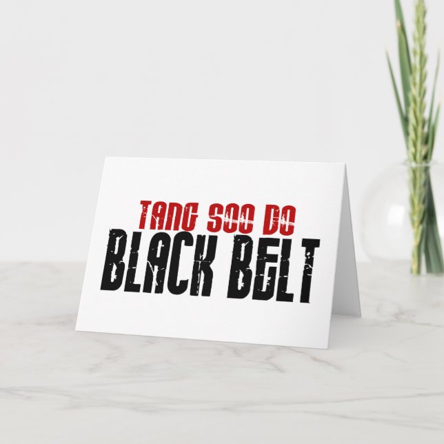Carte Tang Soo Do Black Belt Karate (Devant)