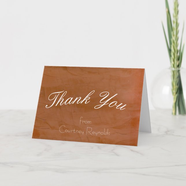 Carte Tangerine Blank Merci (Devant)