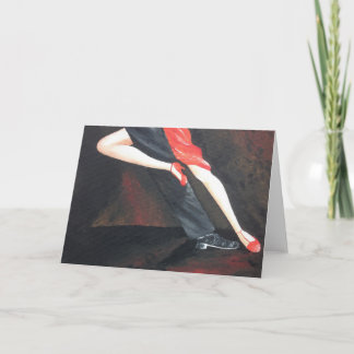 Carte Tango Legs greetings card for any occasion!