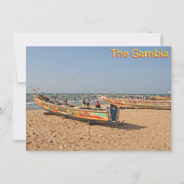 Carte Tanji, Gambie (Devant)