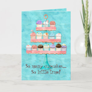 Carte Tant de gâteaux, si peu de temps ! Cupcake Art