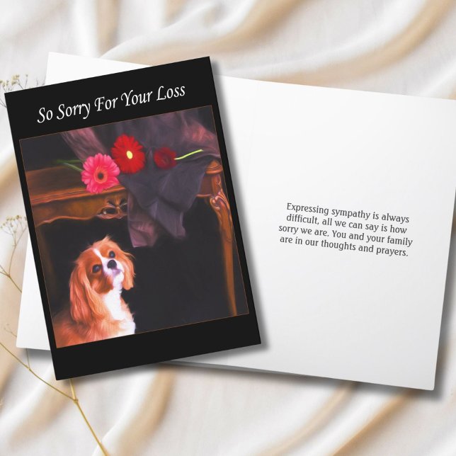 Carte Tant de regrets pour votre perte Cavalier King Cha (Créateur téléchargé)