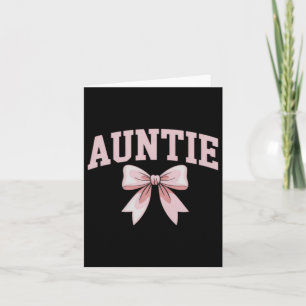 Carte Tante Coquette Arc Rose Fête des Mères Tante
