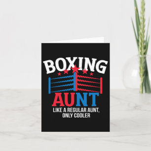 Carte Tante de boxe de la Tante cool