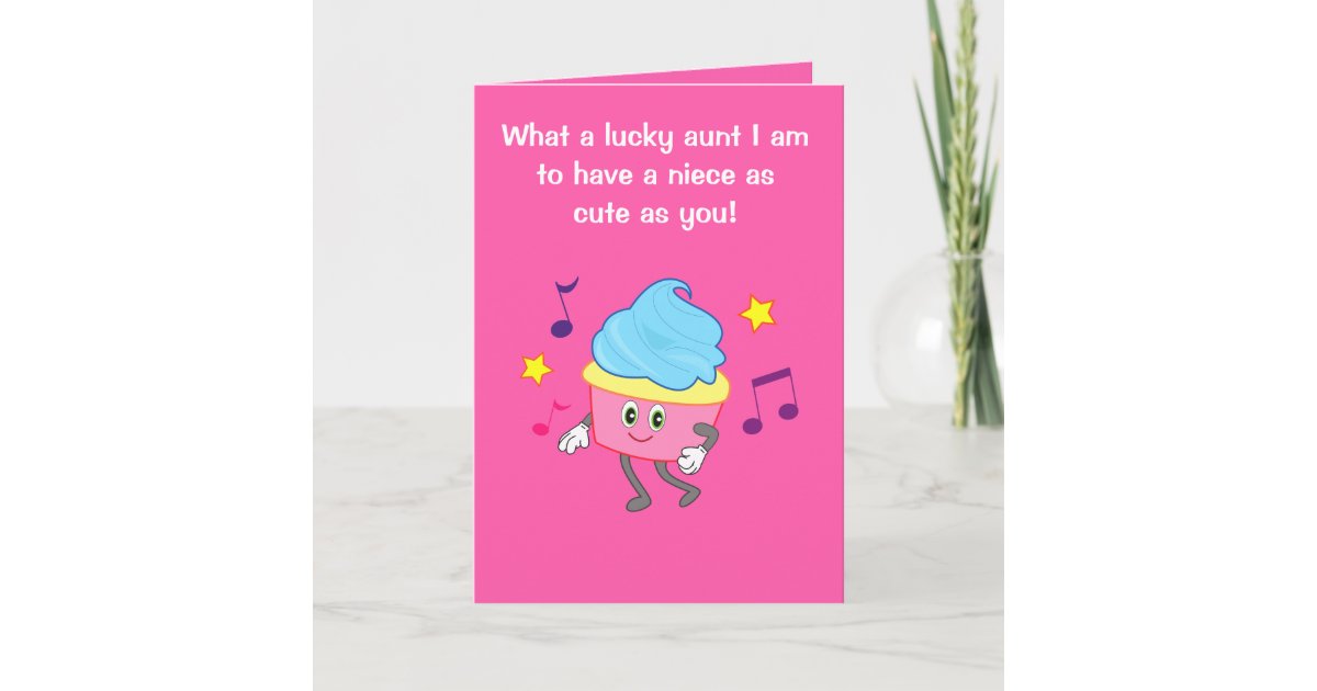 Carte Tante De Joyeux Anniversaire A La Niece Avec Le Zazzle Fr Carte Tante De Joyeux Anniversaire A La Niece Avec Le Zazzle Fr