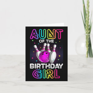 Carte Tante De L'Anniversaire Fille Bowler Kid Bowling P