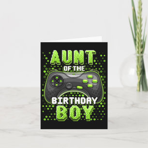 Carte Tante De L'Anniversaire Garçon Correspondant Vidéo