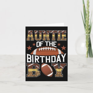 Carte Tante De L'Anniversaire Garçon Football Jeu De Bal