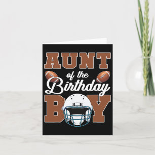 Carte Tante De L'Anniversaire Garçon Football Party Fami