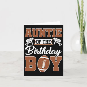 Carte Tante De L'Anniversaire Garçon Football Party Fami
