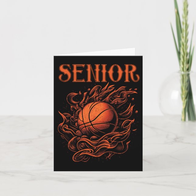 Carte Tante de nuit senior de basket-ball. (Devant)