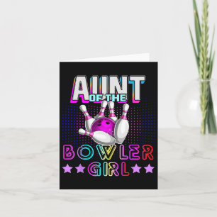 Carte Tante Du Bowler Girl Matching Family Bowling Bi