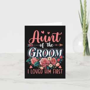 Carte Tante Du Groom Fier L'Aimait Premier Costume Nous