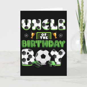 Carte Tante du groupe de football du garçon d'anniversai