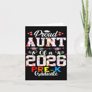 Carte Tante fière de la promotion 2026 de maternelle jou