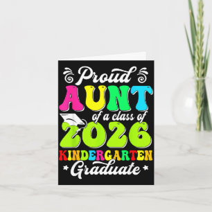 Carte Tante fière d'une promotion de diplômé senior 2026