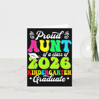 Carte Tante fière d'une promotion de diplômé senior 2026