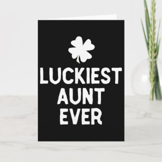 Carte Tante la plus chanceuse jamais St. Patrick's Day d