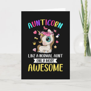 Carte Tante Licorne Comme Une Tante Normale
