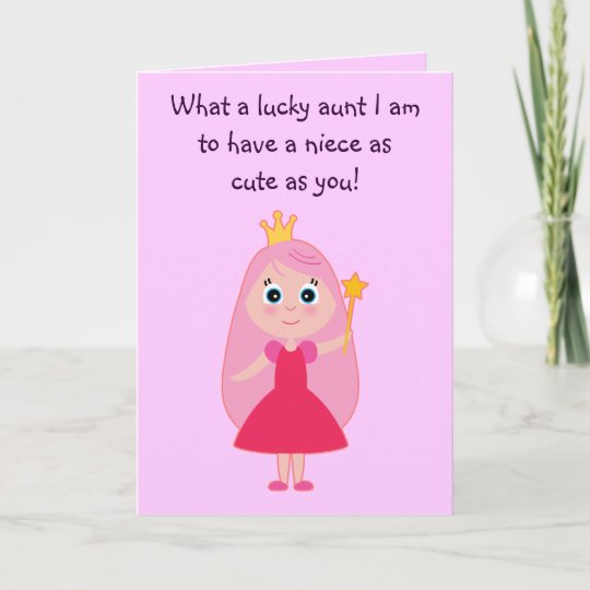 Carte Tante Mignonne De Princesse Joyeux Anniversaire A Zazzle Fr