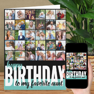 Carte Tante Photo Collage 31 Photo Joyeux Anniversaire