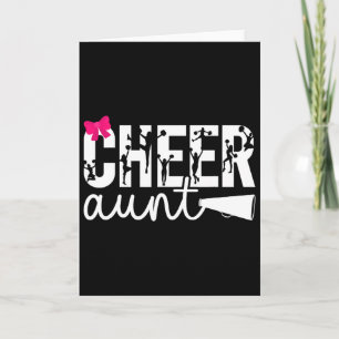Carte Tante Pom-Pom D'une Tante De Cheerleader Arc Cheer