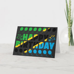 Carte Tanzanie Drapeau patriotique Anniversaire