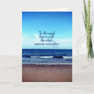 Carte Taoist Quote Beach Photographie