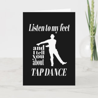 Carte Tap Dance - Écouter Mes Pieds Tap Dance
