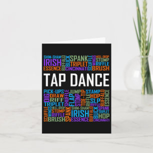 Carte Tap Dance Words Lover Don Tap Dancer Danses Dancin
