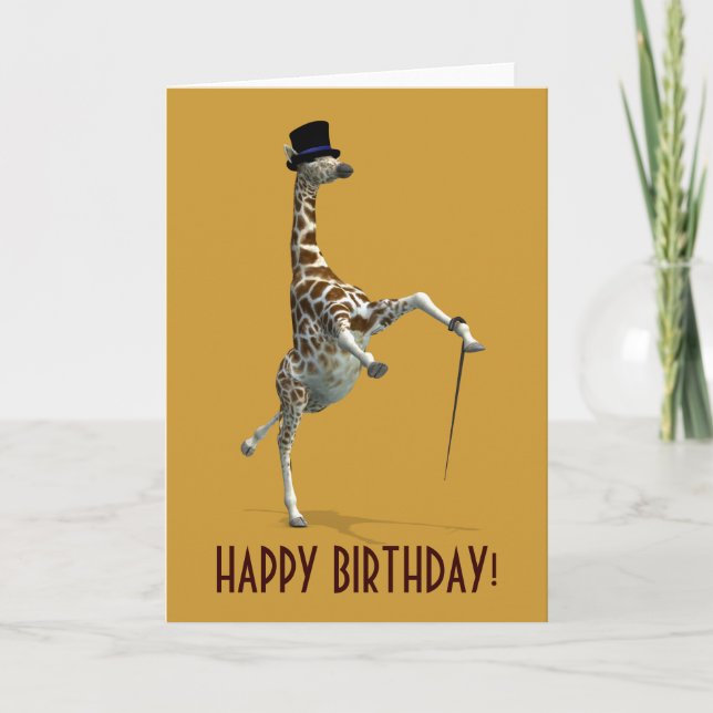 Carte Tap Dancing Giraffe (Devant)