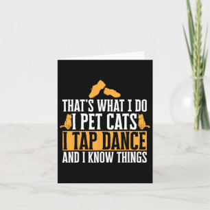 Carte Tap Danser Enseignant Chats Tap Danser Tap Dance