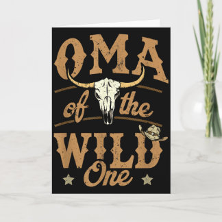 Carte Tapis de fête de rodéo western cow-boy Oma du sauv