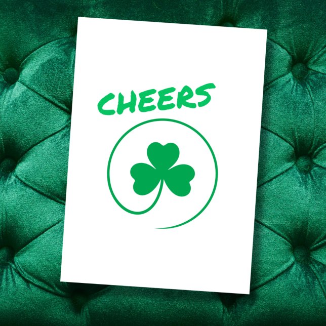 Carte Tapis élégant trèfle Shamrock pour toutes occasion (Créateur téléchargé)