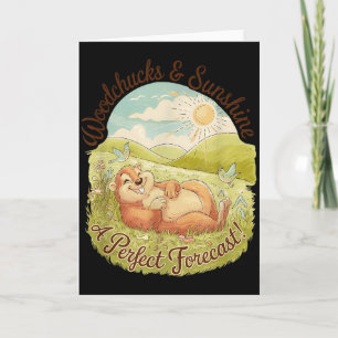 Carte Tarbos et soleil drôle Vint jour de la marmotte