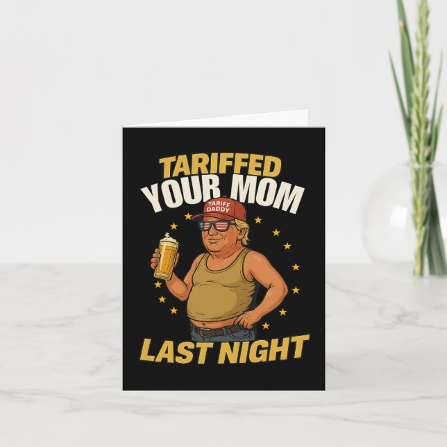 Carte Tarif Daddy Mème politique - Drôle Trump Style Ta (Devant)