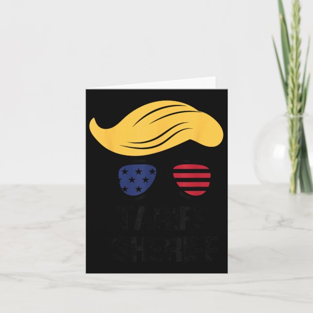 Carte Tarif du shérif du président Trump (Devant)