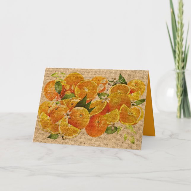 Carte Tarjeta Bitter Oranges from Capri (Cretonne Editio (Devant)