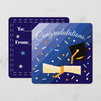 Carte Tarjeta de felicitación plana