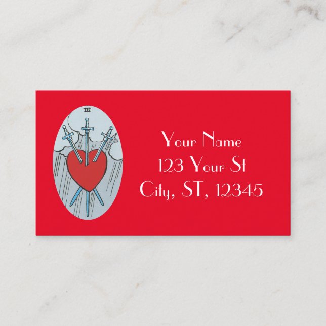 Carte Tarot 3 épées Thunder_Cove (Devant)