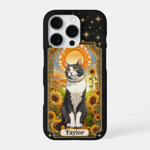 Carte Tarot Cat Coque Sun iPhone 16 Pro