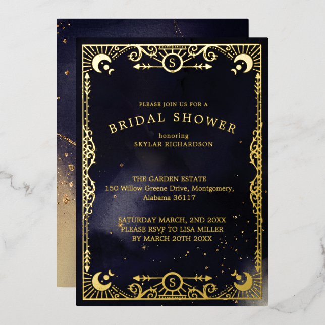 Carte Tarot céleste Fête des mariées de la marine  (Recto/Verso)