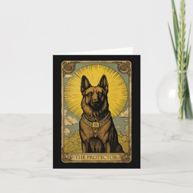 Carte Tarot Chien Allemand Berger (Devant)