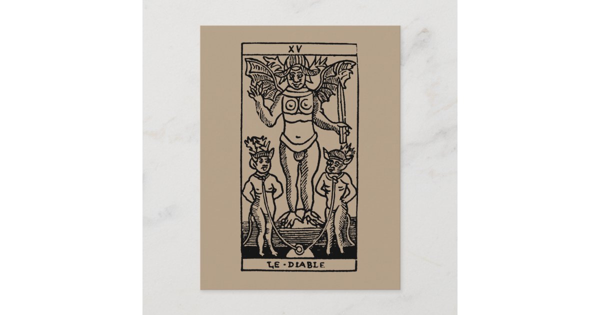 Carte Tarot : Le Diable | Zazzle.fr