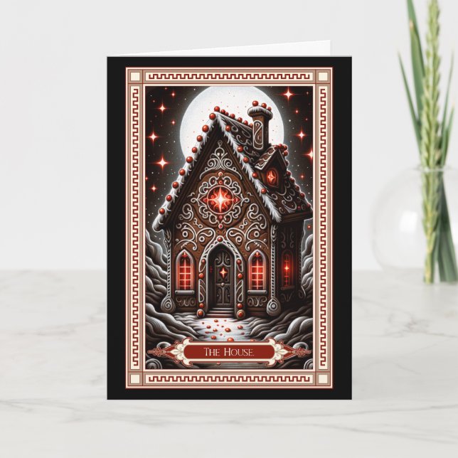 Carte Tarot Maison en pain d'épices (Devant)