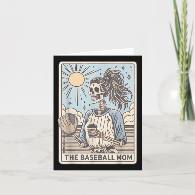Carte Tarot Maman Baseball Funny Mothers Day Socc (Devant)